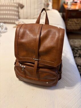 Citi Collective Faux Leather diaper bag backpack